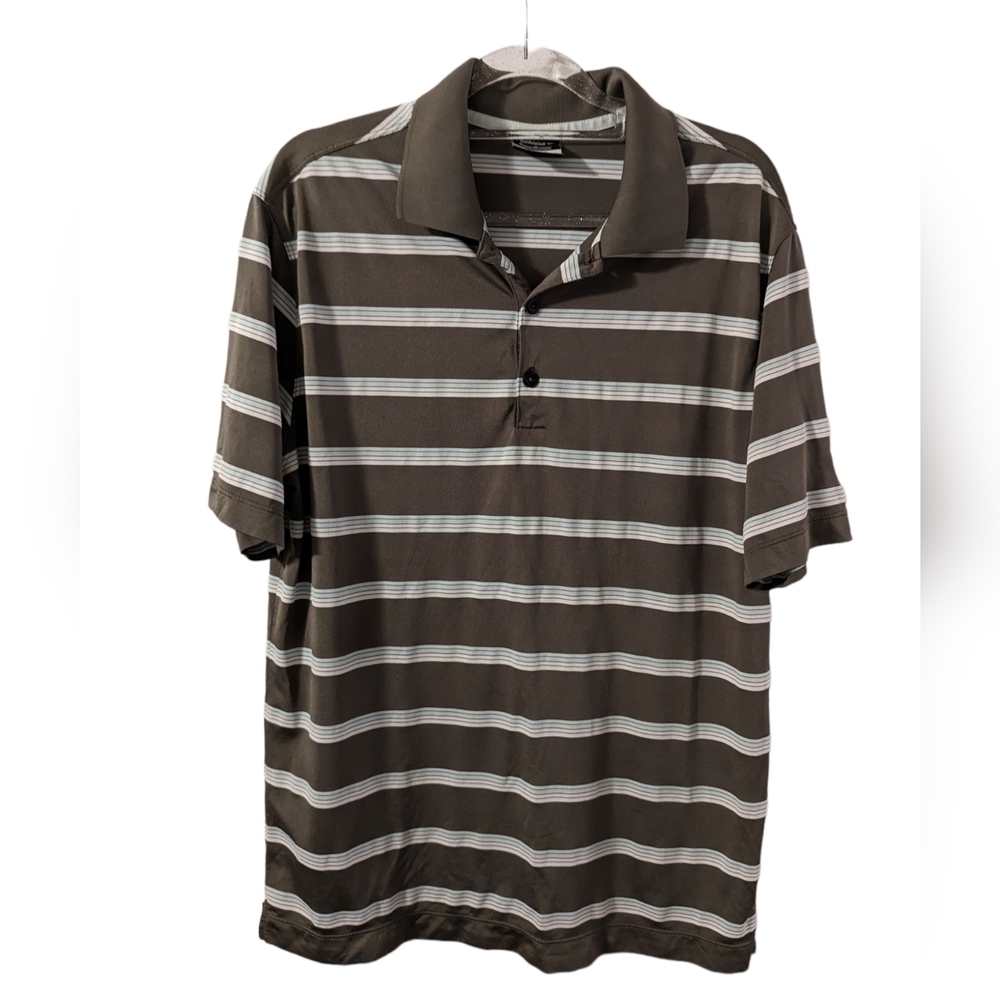 Nike Golf Men's Dri-Fit Stripe Polo Sz M